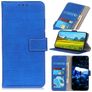 Mobigear Croco iPhone SE (2022) Funda tipo libro Cartera - Azul