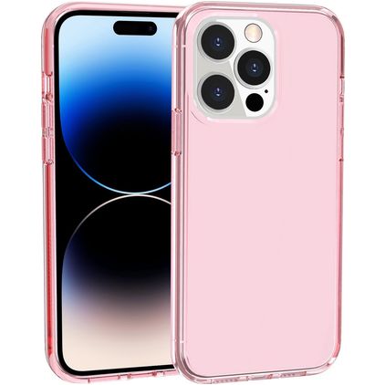 Mobigear Crystal iPhone 14 Pro Max Kova Suojakuori - Vaaleanpunainen