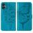 Mobigear Butterfly Samsung Galaxy A05 Lompakkokotelo + Setelitasku - Sininen