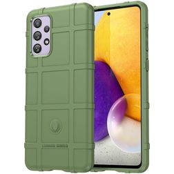 Mobigear Rugged Shield Samsung Galaxy A73 Joustava TPU Suojakuori Iskunkestävä - Vihreä