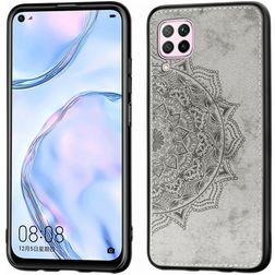 Mobigear Mandala Huawei P40 Lite Hårdt Bagsidecover - Grå