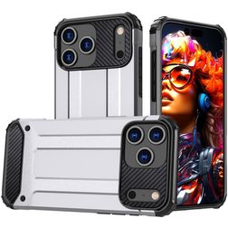Mobigear Outdoor iPhone 17 Pro Hardcase Back cover Antiurto - Argento