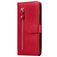 Mobigear Zipper Xiaomi Mi Note 10 Lite Pungetui med Seddelrum - Rød