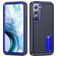 Mobigear Rugged Stand Samsung Galaxy S23 Plástico rígido Capa traseira Antichoque com suporte - Azul escuro