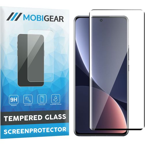 Mobigear Premium Xiaomi 12 Pro Szkło hartowane Ochrona ekranu - Kompatybilna z etui - Czarny