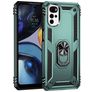 Mobigear Armor Ring Motorola Moto G22 Fodral Hårdplast Skal Stötsäkert med ringhållare - Grön