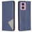 Mobigear Rhombus Slim Motorola Moto G04 Cover a libro - Blu