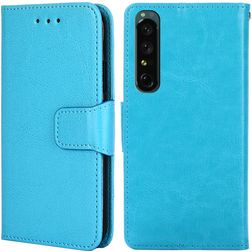 Mobigear Wallet Sony Xperia 1 IV Lompakkokotelo + Setelitasku - Sininen