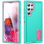 Mobigear Rugged Stand Samsung Galaxy S23 Ultra Hard Case Back cover Shockproof with Stand - Turquoise