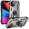 Mobigear Armor Ring iPhone 14 Plus Hard Case Back cover Shockproof with Ring Holder - Silver