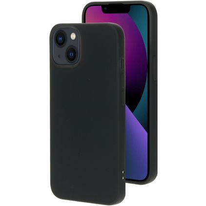 Mobiparts iPhone 13 Silikon Etui plecki - Czarny