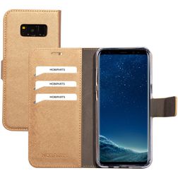 Mobiparts Saffiano Wallet Samsung Galaxy S8 Cover a libro portafoglio - Copper