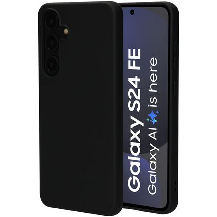 Mobiparts Samsung Galaxy S24 FE Silikon Zadní kryt - Černá
