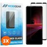 Mobigear Premium Sony Xperia 1 III Vidro temperado Película de ecrã - Compatível com capas - Preto (Pack de 3)