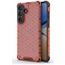 Mobigear Honeycomb Samsung Galaxy S26 Plus Plástico rígido Capa traseira Antichoque - Vermelho