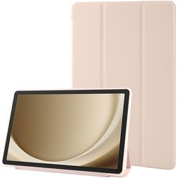 Mobigear Tri-Fold Gel Samsung Galaxy Tab A9 Plus (2023) TPU / Cuero sintético Funda tipo libro - Oro rosa