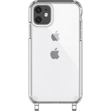 Mobigear Mix & Match Transparente iPhone 11 TPU flexible Funda con cuerda - Transparente