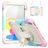 Mobigear SureGrip Xtreme iPad 11 (2025) Case Plastic / Silicone Back cover + Shoulder Strap + Stand - Rainbow