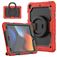 Mobigear RingGuard iPad 9 (2021) Etui Tworzywo sztuczne / Silikon Etui plecki + Podstawka - Czarny / Czerwony