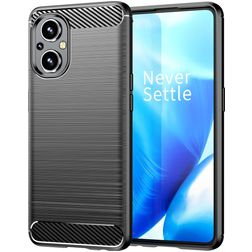 Mobigear Brushed Slim OPPO Reno 7 Lite TPU flexible Carcasa - Negro