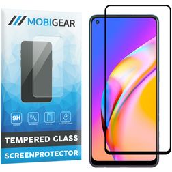 Mobigear Premium OPPO A94 5G Tempered Glass Screen Protector - Case Friendly - Black