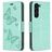 Mobigear Butterfly Samsung Galaxy S24 Plus Cover a libro portafoglio - Verde