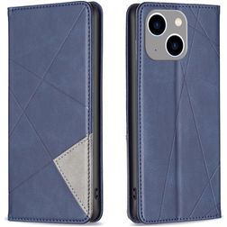 Mobigear Rhombus Slim iPhone 15 Plus Pungetui - Blå