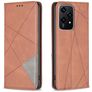 Mobigear Rhombus Slim HONOR 200 Lite Capa livro - Castanho