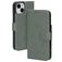 Mobiparts Classic Wallet iPhone 15 Lompakkokotelo + Setelitasku - Stone Green
