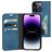 Mobiparts Classic Wallet iPhone 14 Pro Lompakkokotelo + Setelitasku - Steel Blue