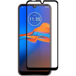 ENKAY Premium Motorola Moto E6 Plus Vetro Protezione schermo - Compatibile con le cover - Nero