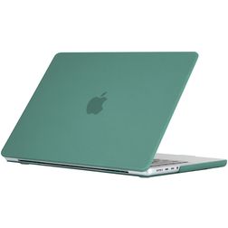 Mobigear Matte MacBook Pro 16 polegadas (2021-2026) Capa rígida para MacBook - Verde escuro - Modelo A2485 / A2780 / A2991 / A3186 / A3428 / A3429