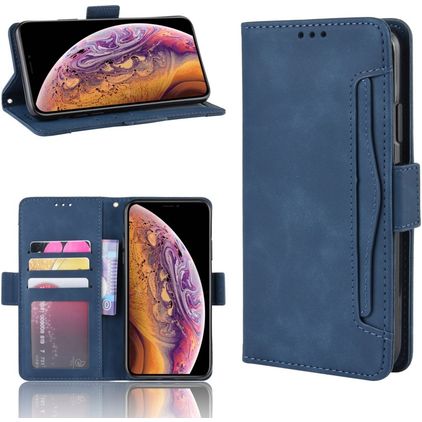 Mobigear Slide Wallet iPhone 11 Pro Funda tipo libro Cartera - Azul