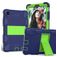 Mobigear ShieldStand Samsung Galaxy Tab A7 Lite Plastica rigida / Silicone Back cover + Supporto - Blu / Verde