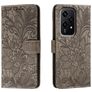 Mobigear Flowers HONOR 200 Lite Wallet case - Grey