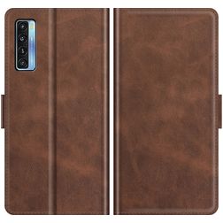 Mobigear Slim Magnet TCL 20 5G Funda tipo libro Cartera - Marrón