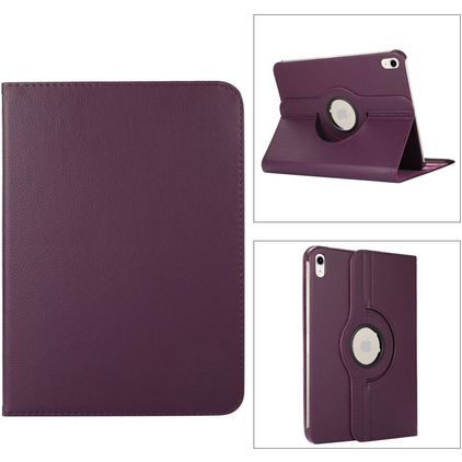 Mobigear DuoStand iPad 11 (2025) Funda tipo libro giratoria - Morado