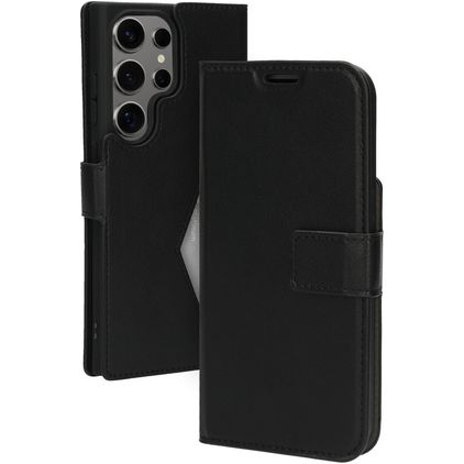 Mobiparts Classic Wallet Samsung Galaxy S24 Ultra Funda tipo libro Cartera - Negro