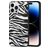 Mobigear Safari iPhone 14 Pro Max Fleksibel TPU Bagsidecover - Zebra