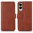 Mobigear Wallet Samsung Galaxy S25 Edge Etui z klapką typu portfel - Brązowy