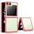 Mobigear Crystal Samsung Galaxy Z Flip 5 Funda Plástico rígido Carcasa - Transparente / Rojo
