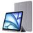 Mobigear Tri-Fold Gel iPad Air 11 polegadas (2024) TPU / Pele sintética Capa livro + Suporte para caneta stylus - Cinzento
