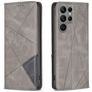 Mobigear Rhombus Slim Samsung Galaxy S23 Ultra Pungetui - Grå