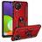 Mobigear Armor Ring Samsung Galaxy A22 4G Hard Case Back cover Shockproof with Ring Holder - Red