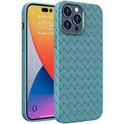 Mobigear Woven iPhone 14 Pro Max TPU flessibile Back cover - Blu