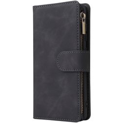 Mobigear Zipper Samsung Galaxy A41 Funda tipo libro Cartera - Negro