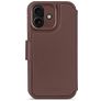 Decoded Detachable Wallet iPhone 17 MagSafe Cover Vera pelle Cover a libro 2 in 1 con guscio estraibile a portafoglio - Chocolate Brown
