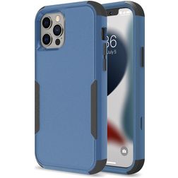 Mobigear Ultra Tough iPhone 14 Hard Case Back cover Shockproof - Black / Blue
