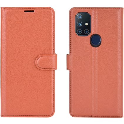 Mobigear Classic OnePlus Nord N10 5G Plånboksfodral med sedelfack - Brun