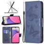 Mobigear Butterfly Samsung Galaxy A33 Lompakkokotelo + Setelitasku - Sininen
